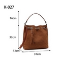 Black Quilted Top Handle Bag With Chain Detail-K027