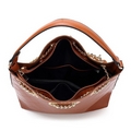 Black Quilted Top Handle Bag With Chain Detail-K027